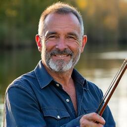 Retrato de Carlos, especialista en pesca de agua dulce y cañas artesanales.